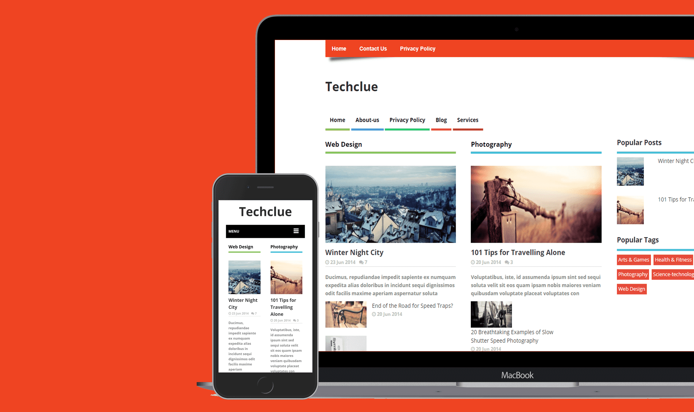 Techclue Blogger Template