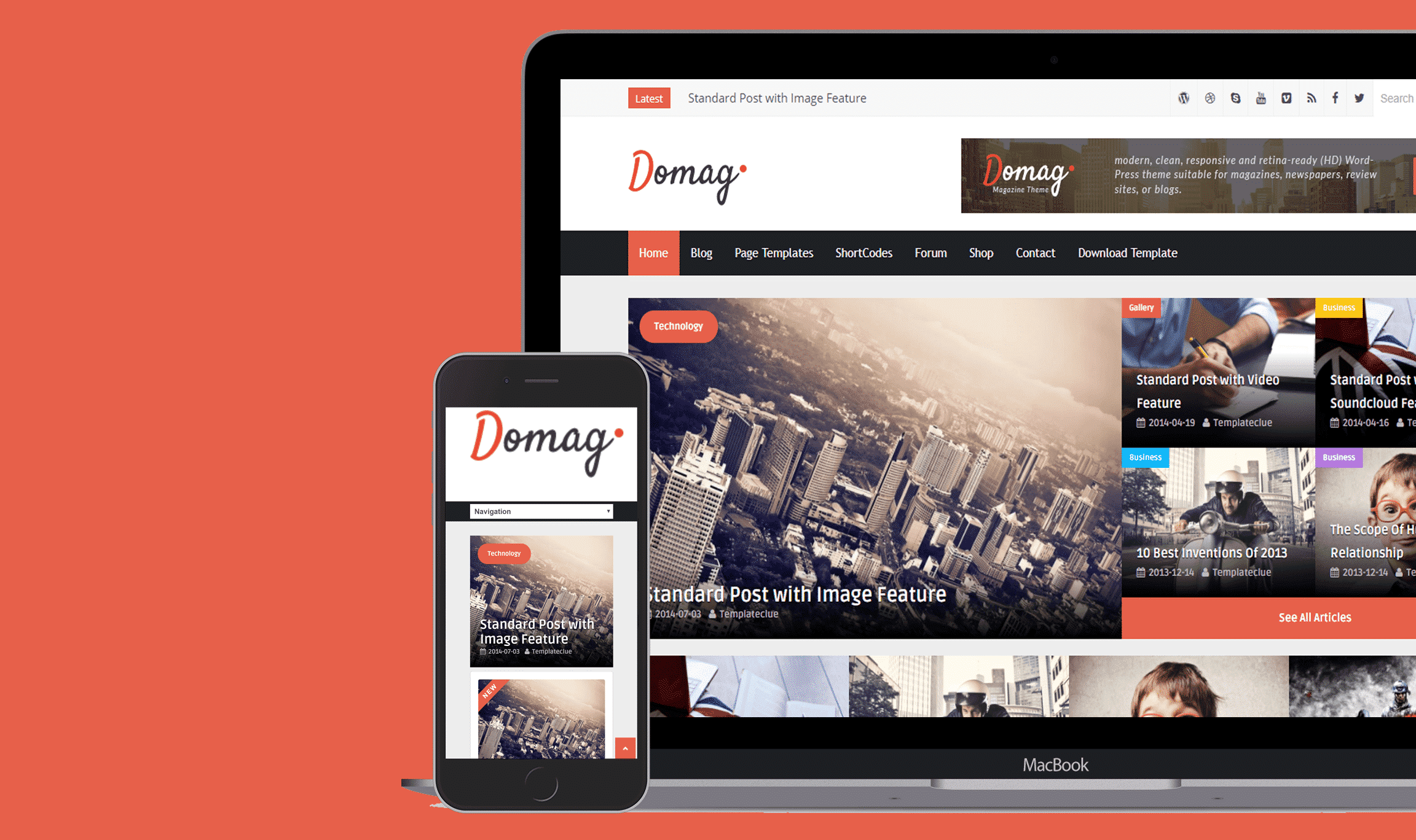 Domag Blogger Template