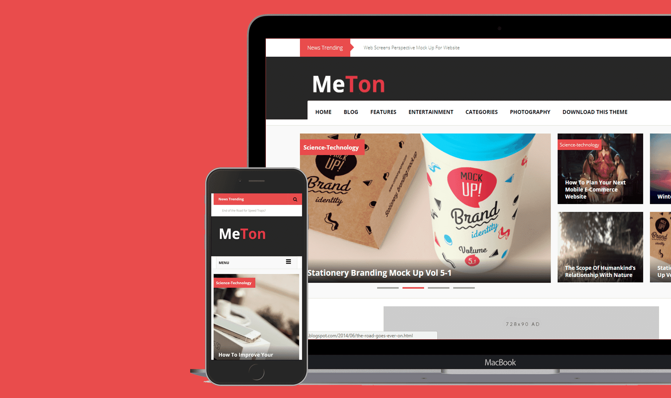 Meton Blogger Template