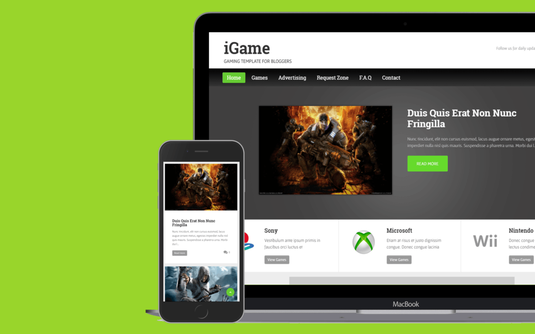 iGame Blogger Template